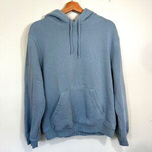 H&M - Pull over Hoodie - string hoodie - Medium - Aqua green/blue